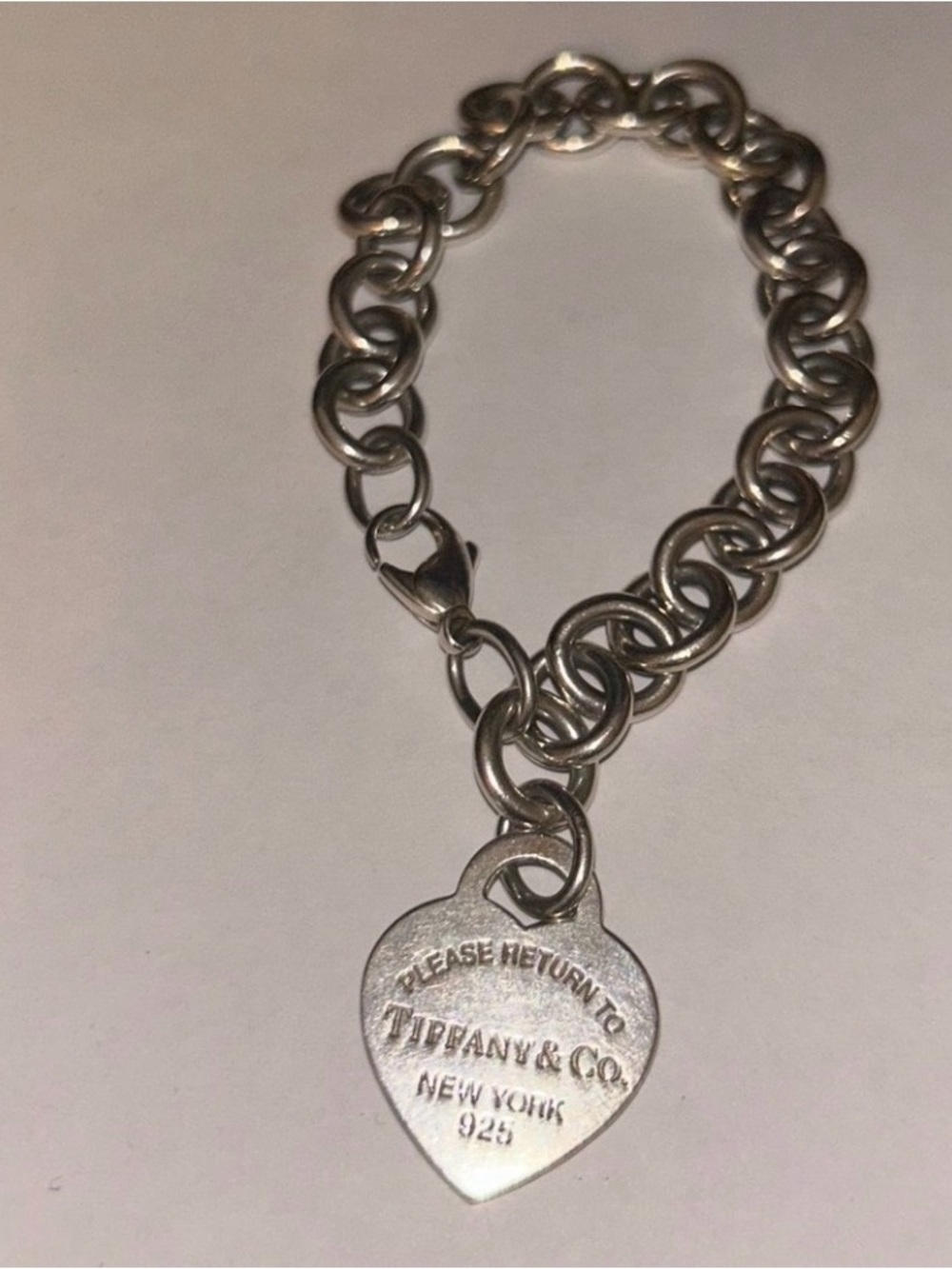 Tiffany & Co. Silver Return to Tiffany Heart Charm Link Bracelet - Picture 3 of 4
